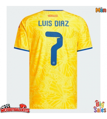 Colombia Luis Diaz #7 Replica Home Stadium Shirt World Cup 2026 Short Sleeve